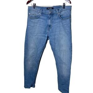 Adaptation light blue slim leg cropped jeans 34x26